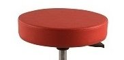 Tabouret Zitting Rond Rood
