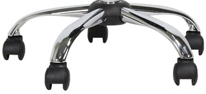 Tabouret met verchroomd voetkruis