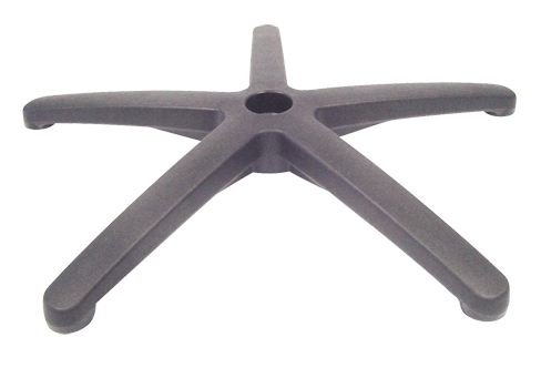 Zadelstoel met kunststof voetkruis